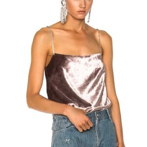 Sandy Liang Velvet Pepcid Top